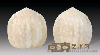 清 白玉核桃 高4.5cm